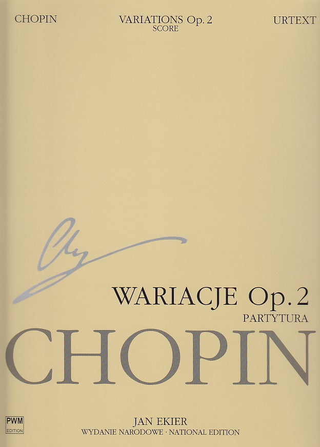 Chopin, op. 2 Var (Pf,Orch) Full Score (PWM)