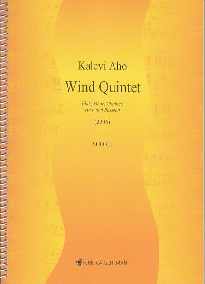 Aho, Wind Quintet (Fl,Ob,Cl,Hn,Bn)(2006) (Fennica Gehrman)
