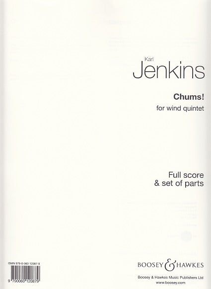 Jenkins, Chums! (Wind Quintet) (Boosey)