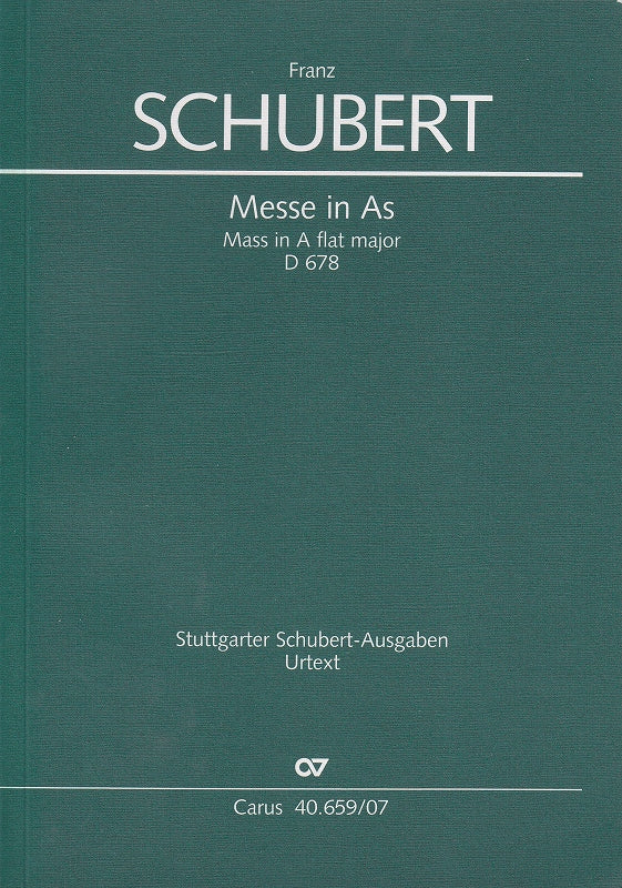 Schubert, Missa No. 5 in Ab, D 678 (Carus)