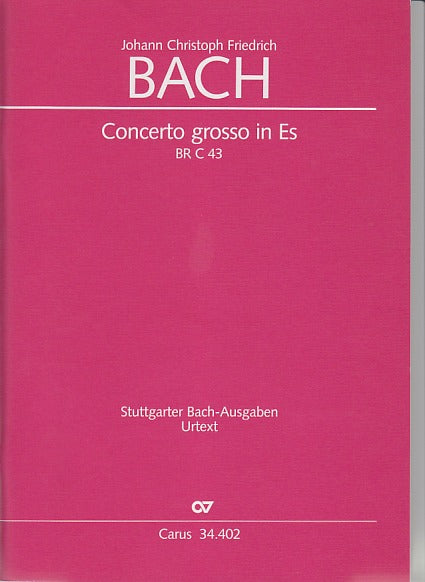 Bach,J.C.F., Concerto grosso BR C43 (Carus)