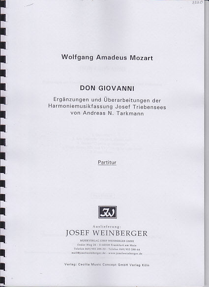Mozart, Don Giovanni (Full Score) (Cecilia Music Concept/Weinberger)