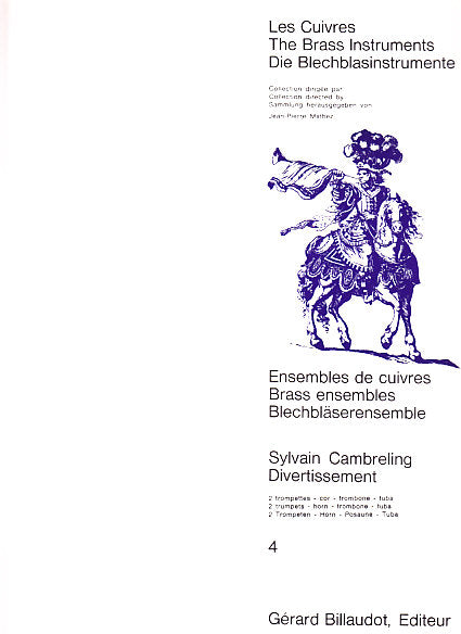 Cambreling, Divertissement (Quintet) (Billaudot)