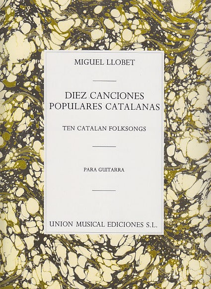 Llobet, 10 Canciones populares catlanas (UME)