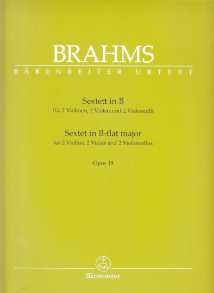 Brahms, String Sextet No. 1, op. 18 (Barenreiter)