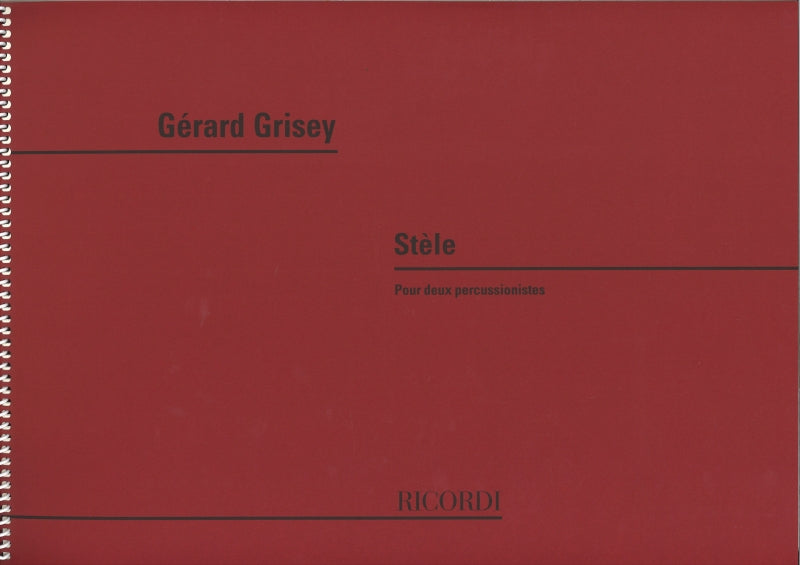 Grisey, Stele (1995) (2Perc) (Ricordi)