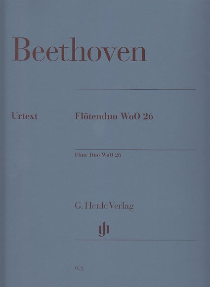 Beethoven, Flotenduo WoO 26 in G (2Fl) (Henle)