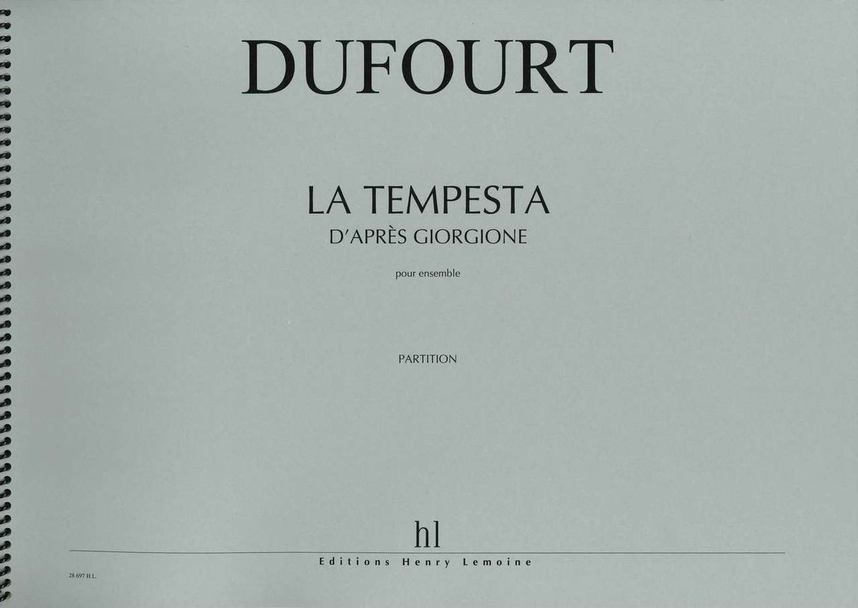 Dufourt, Tempesta d'apres Giorgione (Jobert/Lemoine)