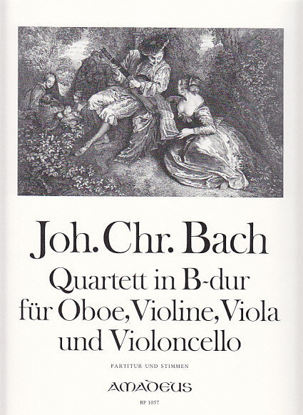 Bach,J.C., Quartet in Bb (Ob,Vn,Va,Vc) (Amadeus Verlag)