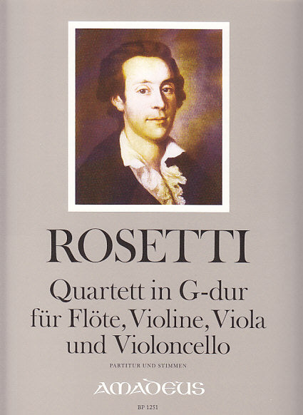 Rosetti, Quartett in G (Fl,Vn,Va,Vc) (Amadeus Verlag)