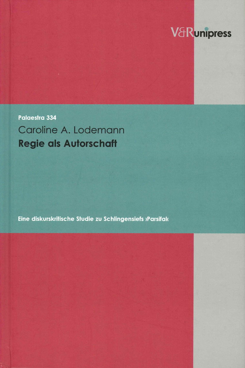 Lodemann, Regie als Autorschaft (V&R Unipress)