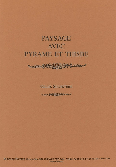 Silvestrini, Paysage avec Pyrame & Thisb (Edition du Hautbois/Rigoutat)