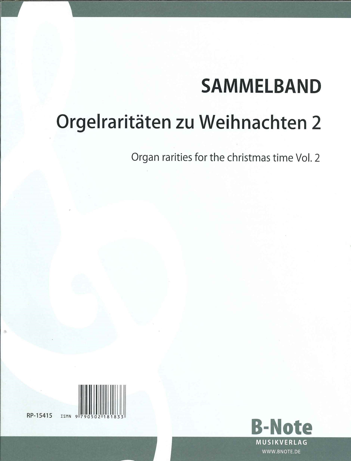 Orgelraritaten zu Weihnachten 2 (B-Note)