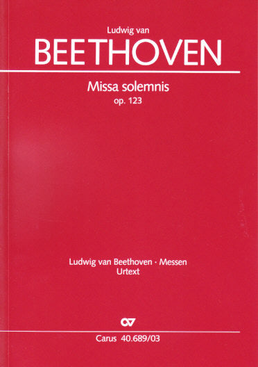 Beethoven, Missa solemnis op. 123 (Carus)