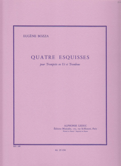 Bozza, 4 Esquisses (Trp,Tbn) (Leduc)
