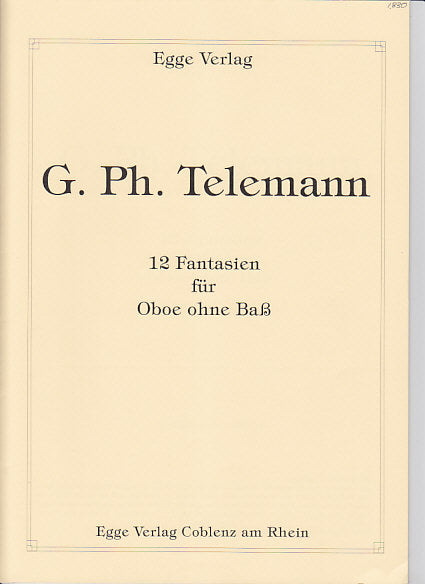 Telemann, Fantasien TWV 40/2-13 (Ob Solo (Egge)