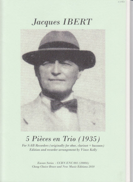 Ibert, 5 Pices en Trio (1935) (Walhall)