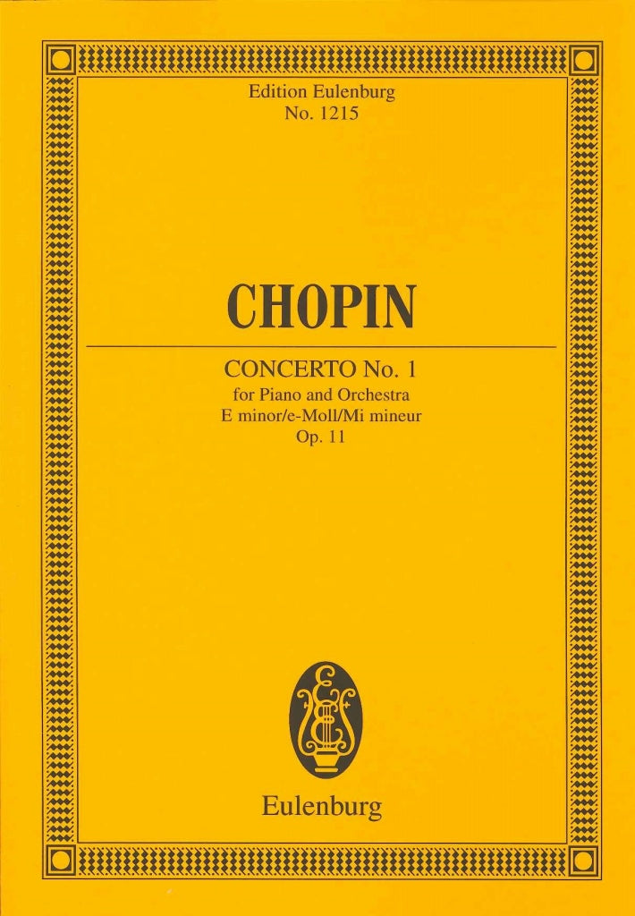 Chopin, Concerto No. 1 in e op. 11 (Eulenburg)
