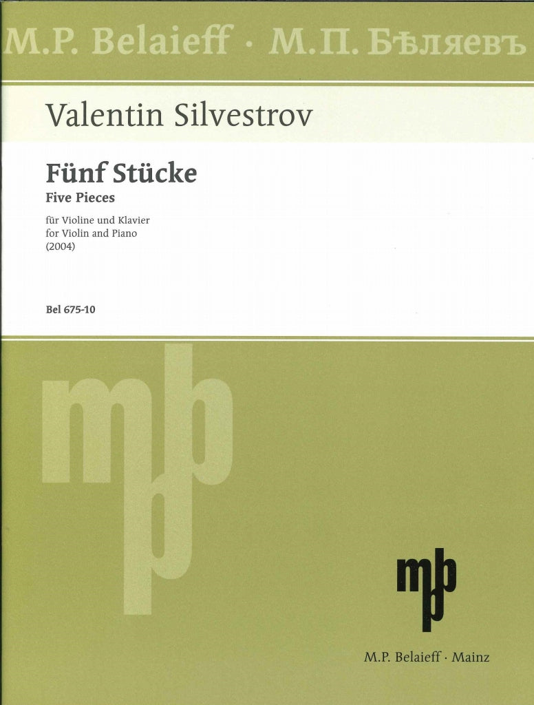 Silvestrov, 5 Stucke (Belaieff)