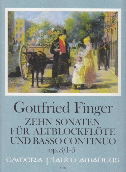 Finger, Sonaten op. 3/1-5 (Rec/Fl/Ob,Bc) (Amadeus Verlag)