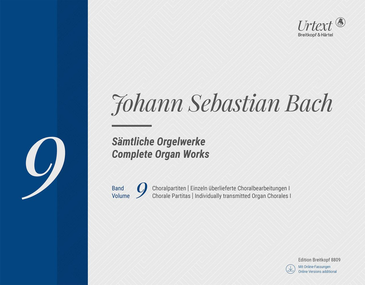 Bach, Samtliche Orgelwerke 9 (Breitkopf)