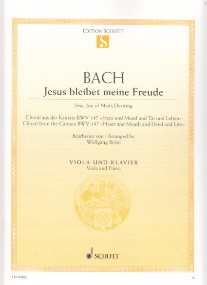 Bach, Jesu, Joy of Man's Desiring (Schott)