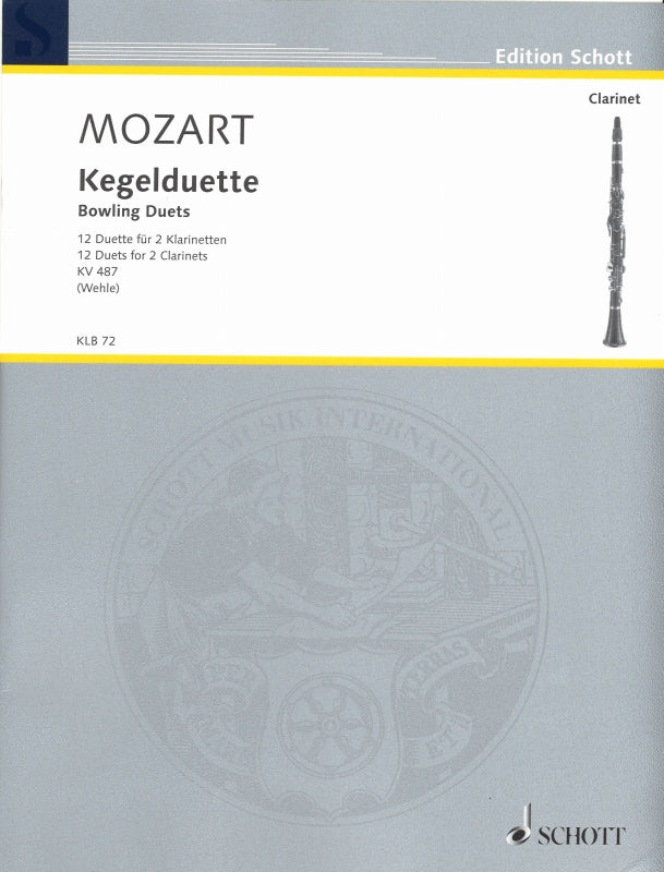 Mozart, Kegelduette KV 487(496a) (Schott)