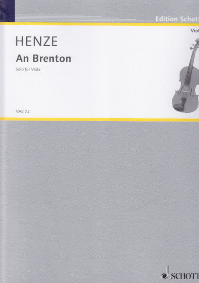 Henze, An Brenton (1993) (Va Solo) (Schott)