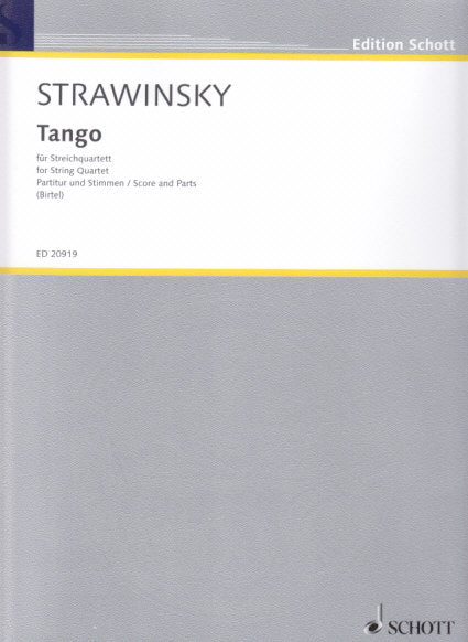 Stravinsky, Tango (2Vn,Va,Vc) (Schott)