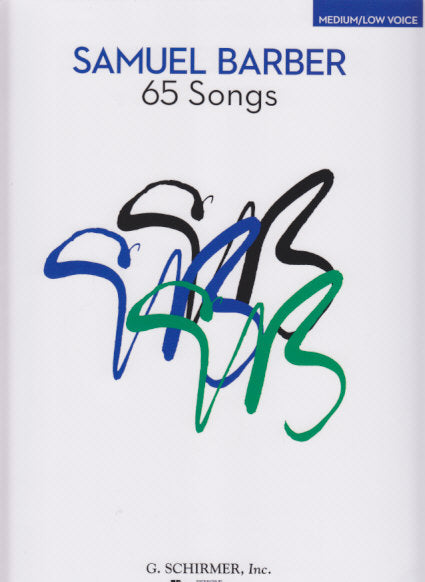 Barber, 65 Songs (Med/Low) (G.Schirmer)