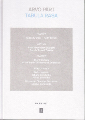 Part, Tabula Rasa: Special Edition (+CD) (ECM Records/Universal)