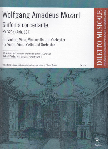 Mozart, Sinfonia conc KV 320e Stimmenset (Doblinger)