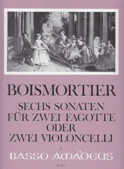 Boismortier, 6 Sonaten op. 14 (2Bn/2Vc) (Amadeus Verlag)