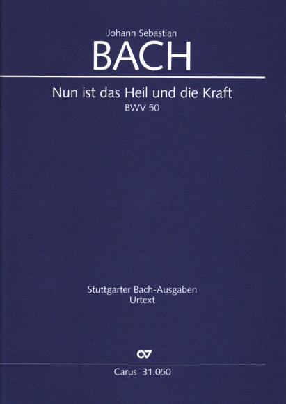 Bach, Kantate BWV 50 (U. Wolf) (Carus)