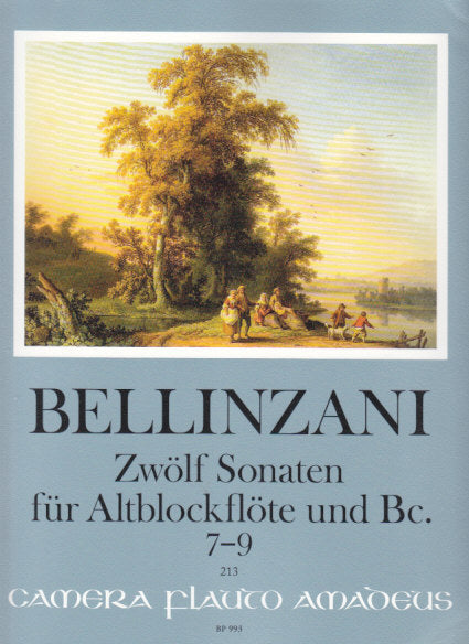 Bellinzani, Sonaten op. 3/7-9 (ARec,Bc) (Amadeus Verlag)