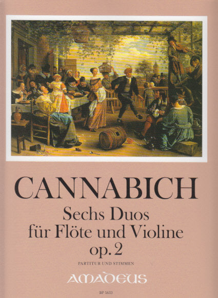 Cannabich, 6 Duos op. 2 (Fl,Vn) (Amadeus Verlag)