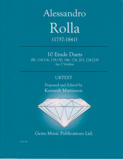 Rolla, 10 Etude Duets (2Vn) (Gems Music)