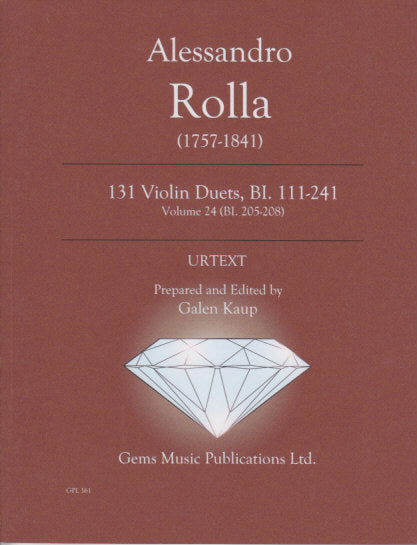 Rolla, Violin Duets BI 205-208 (Gems Music)