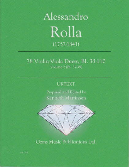 Rolla, 78 Violin-Viola Duets, vol. 2 (Gems Music)