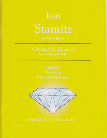 Stamitz, 3 Duets op. 12/1-3 (Vn,Va) (Gems Music)