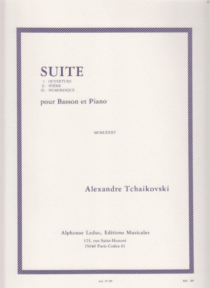 Tchaikovski,A., Suite (Leduc)