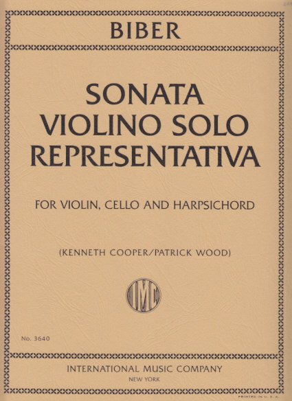 Biber, Sonata representativa (Vn,Bc) (IMC)