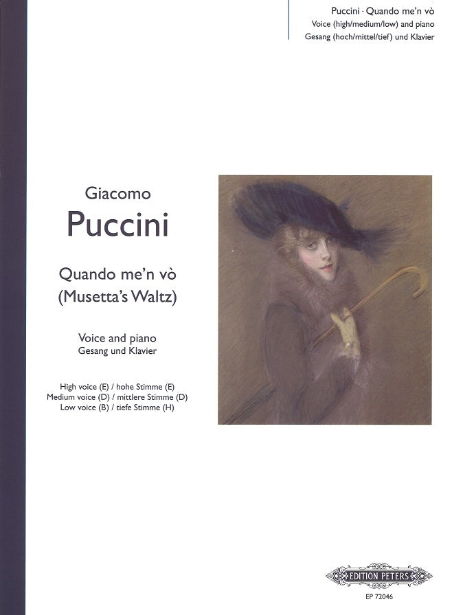 Puccini, Boheme, Quando me'n vo (Peters)