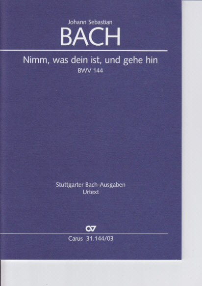 Bach, Kantate BWV 144 (Carus)