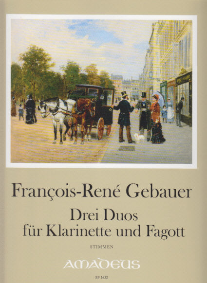 Gebauer, 3 Duos (Cl,Bn) (Amadeus Verlag)