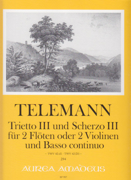 Telemann, Trietto 3 und Scherzo 3 (Amadeus Verlag)