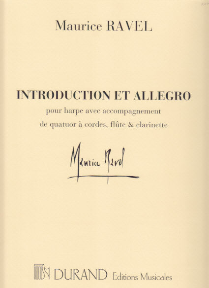 Ravel, Introduction et Allegro (Parts) (Durand)