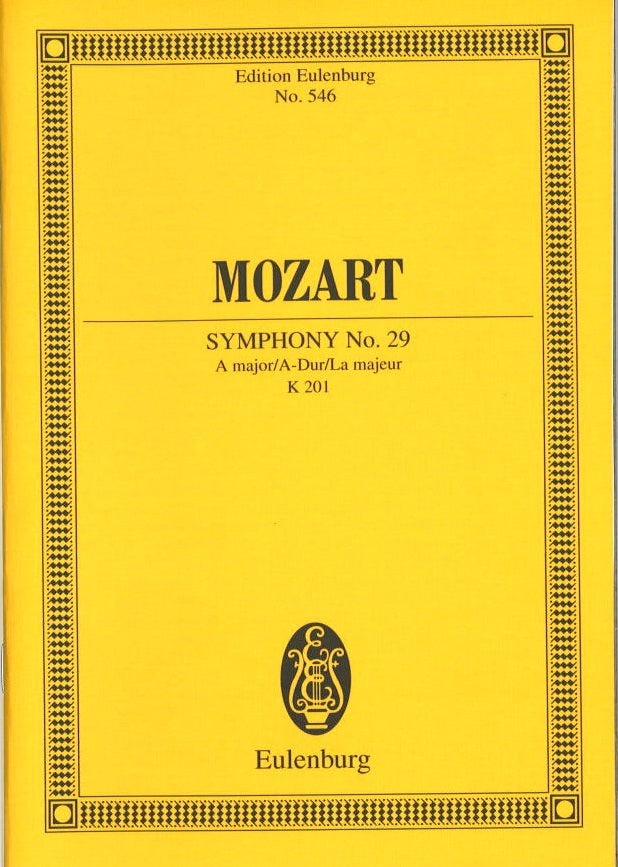 Mozart, Symphony No. 29 in A KV 201(186a (Eulenburg)