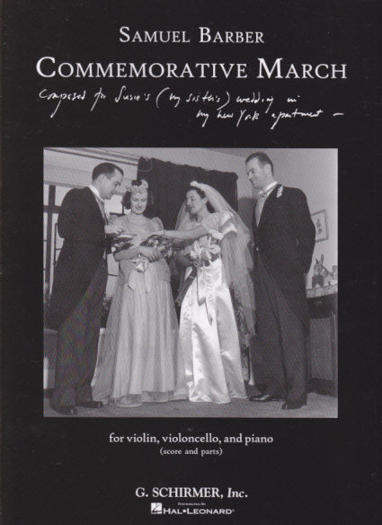 Barber, Commemorative March (Vn,Vc,Pf) (G.Schirmer)