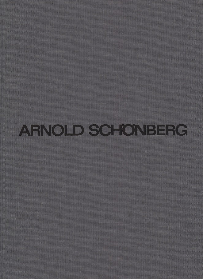Schonberg, Samtliche Werke B/11/4 (Schott)